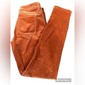 Women’s Cabi Burnt Orange corduroy pants, size 4
